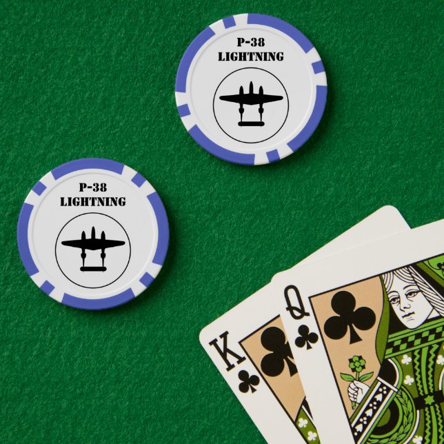 Lot De Jeton De Poker P-38 Éclair (Table de poker (double))