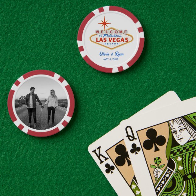 Lot De Jeton De Poker Panneau de bienvenue cadeau favori de Las Vegas Ro (Table de poker (double))