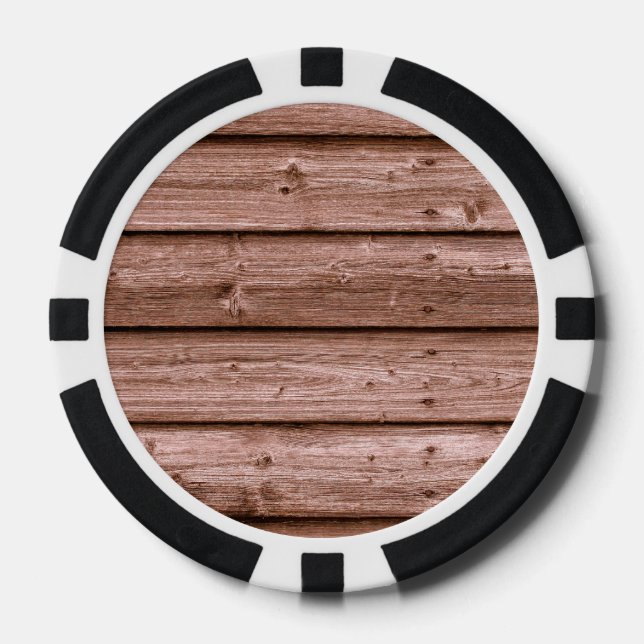Lot De Jeton De Poker Panneaux en bois (Recto)