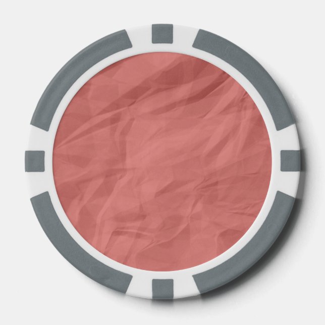 Lot De Jeton De Poker Papier à découpe rosé rose pâle (Recto)