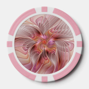 Lot De Jeton De Poker Papillon Abstrait coloré Imaginaire Fractal Art