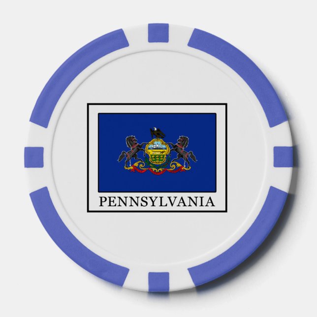 Lot De Jeton De Poker Pennsylvanie (Recto)