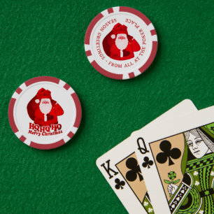 Lot De Jeton De Poker Père Noël Père Noël rouge cadeau
