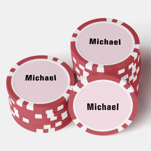 Lot De Jeton De Poker Personnalisé Votre Nom Chips Poker (Empiler)