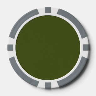 Lot De Jeton De Poker Personnaliser couleur Accent vert olive