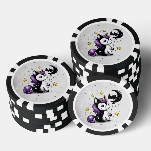 Lot De Jeton De Poker Petite licorne (Empiler)