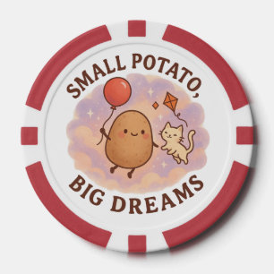 Lot De Jeton De Poker Petite Pomme de Terre Grands Rêves – Motivation Mi