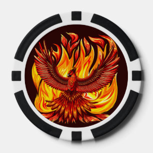 Lot De Jeton De Poker Phoenix mythologique immortelle Créature