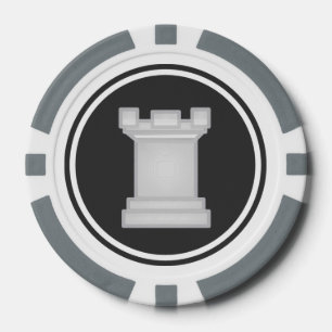 Lot De Jeton De Poker Pièce d'échecs blanche de freux