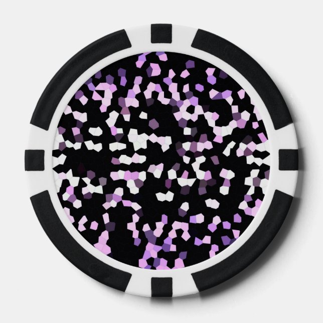 Lot De Jeton De Poker Poker Chip Mosaic Sparkley Texture (Recto)
