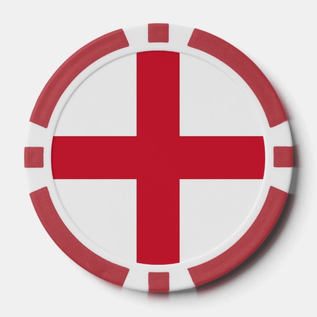 Lot De Jeton De Poker Poker chips avec Drapeau de l'Angleterre, Royaume- (Recto)