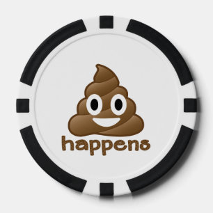 Lot De Jeton De Poker Poop Happens Emoji
