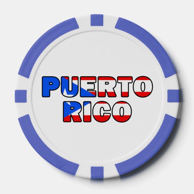 Lot De Jeton De Poker Porto Rico (Recto)