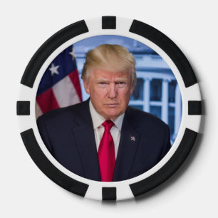 Lot De Jeton De Poker Portrait officiel de Donald Trump
