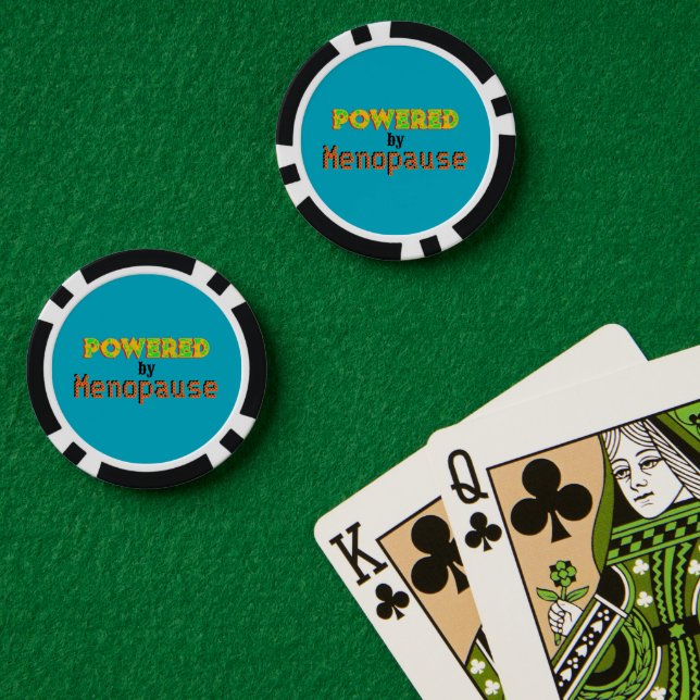 Lot De Jeton De Poker Propulsé par la ménopause 3 (Table de poker (double))