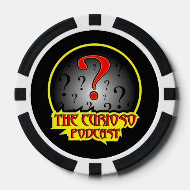 Lot De Jeton De Poker puce de podcast Curioso (Recto)
