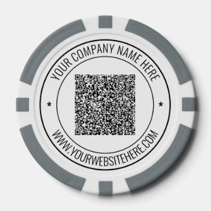 Lot De Jeton De Poker Puce de poker d'affaires avec scan de code QR et t