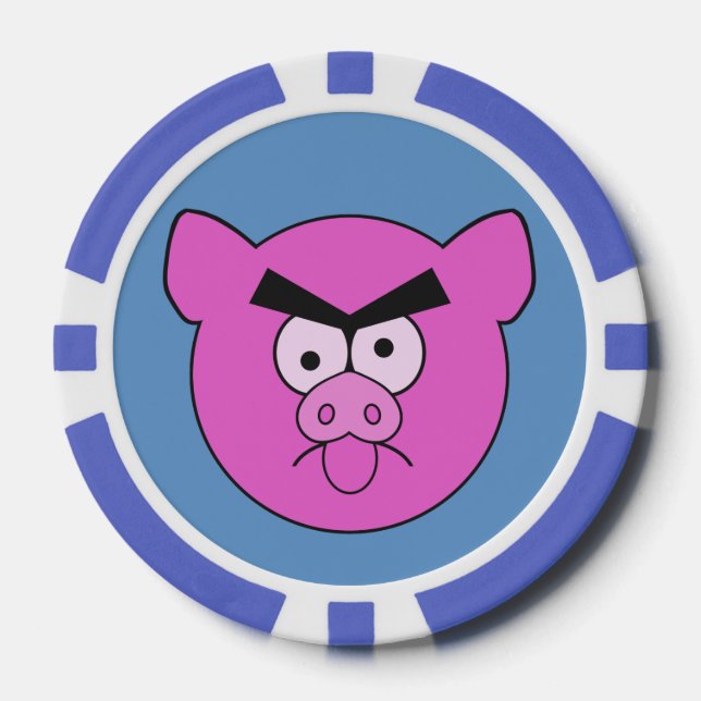 Lot De Jeton De Poker Puces de poker pour cochon (Recto)