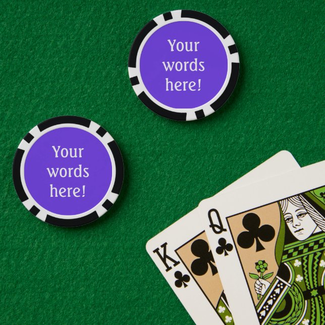 Lot De Jeton De Poker Purple personnalisé (Table de poker (double))