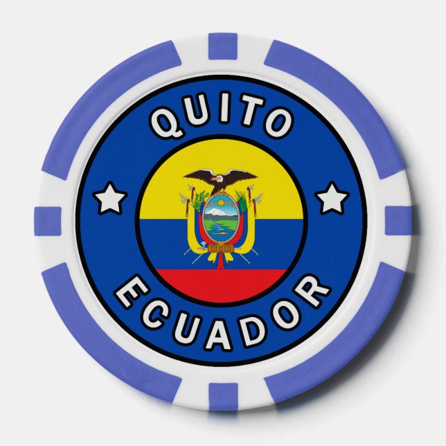 Lot De Jeton De Poker Quito Équateur (Recto)