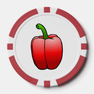 Lot De Jeton De Poker Red Bell Pepper
