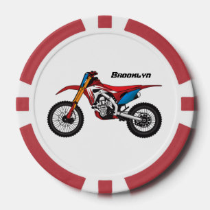 Lot De Jeton De Poker Red dirt bike motorcycle