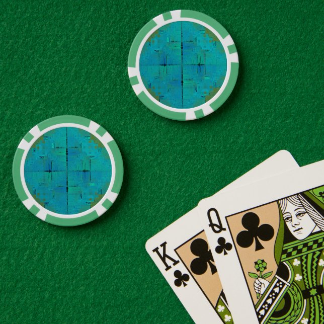 Lot De Jeton De Poker Résonance Aqua (Table de poker (double))