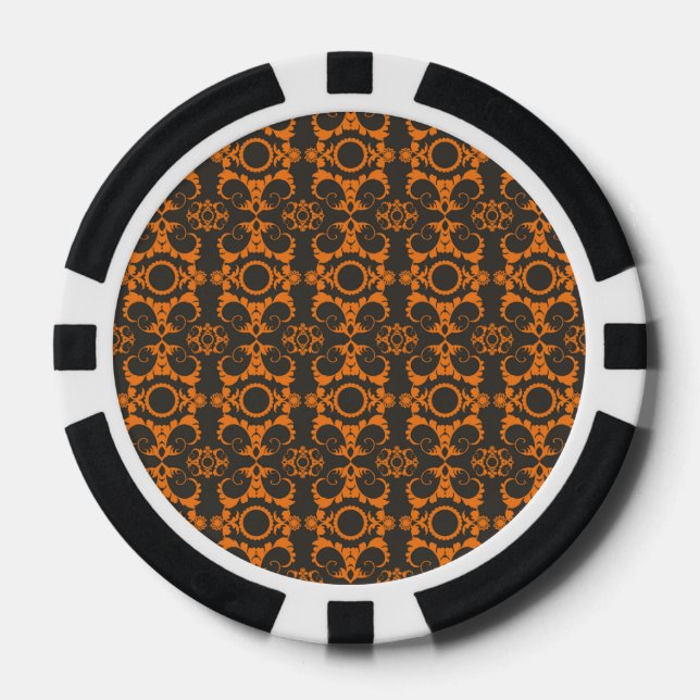 Lot De Jeton De Poker Retro Halloween (Recto)