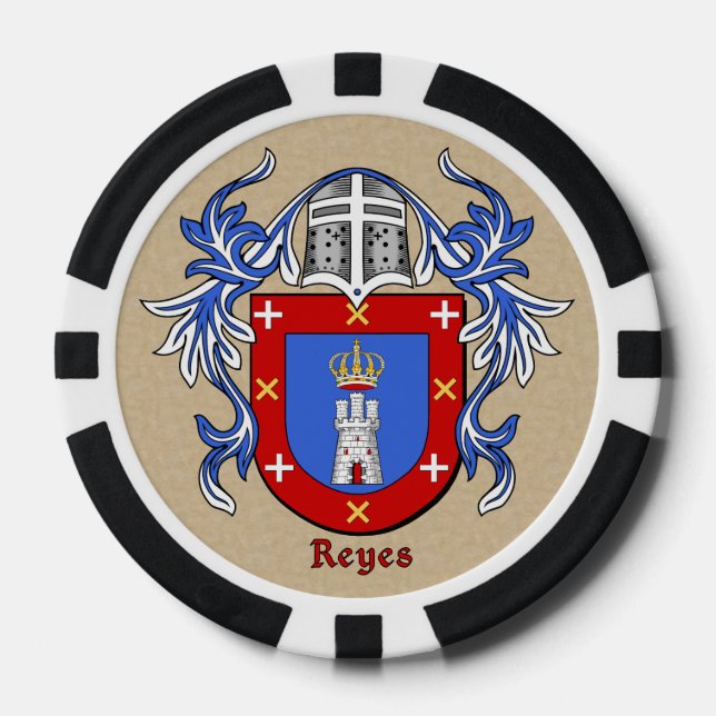Lot De Jeton De Poker Reyes Armoiries héraldiques (Recto)