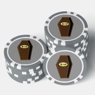 Lot De Jeton De Poker RIP Halloween café de la fin