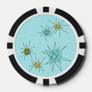 Lot De Jeton De Poker Robin's Oeuf Blue Starbursts Poker Chip