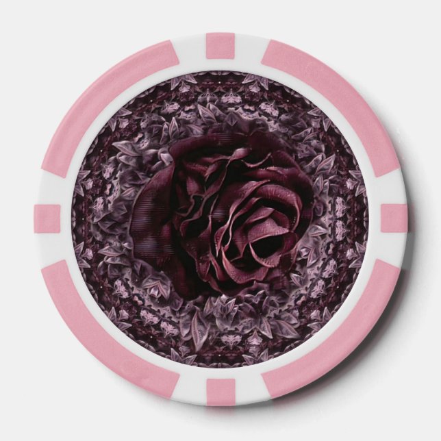 Lot De Jeton De Poker Rosace Mandala  (Recto)