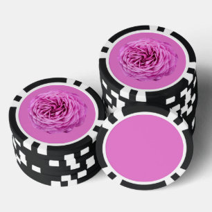 Lot De Jeton De Poker Rose découpée rose vif
