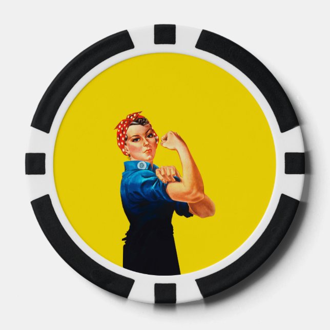 Lot De Jeton De Poker Rosie The Riveter (Recto)