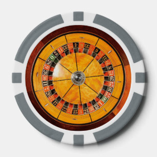 Lot De Jeton De Poker Roulette Roulette classique en bois Chips de Poker