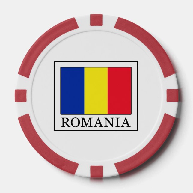 Lot De Jeton De Poker Roumanie (Recto)