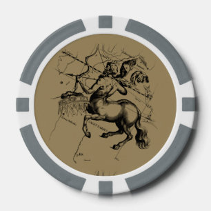Lot De Jeton De Poker Sagittaire Constellation Hevelius circa 1690