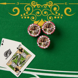 Lot De Jeton De Poker Saint Valentin Photo personnalisée Espagnol