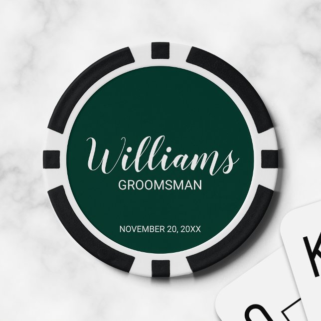 Lot De Jeton De Poker Scénario moderne - Groomsman personnalisé (Créateur téléchargé)