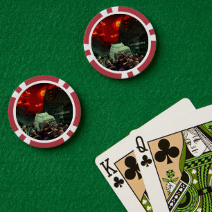 Lot De Jeton De Poker Scène apocalyptique d'Halloween de SlipperyJoe gra