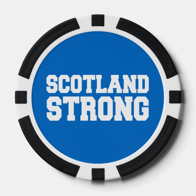 Lot De Jeton De Poker Scottish Referendum Scotland Independent sur Blue (Recto)
