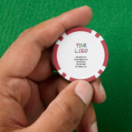 Lot De Jeton De Poker simple et minimal ajouter votre logo/design ici te