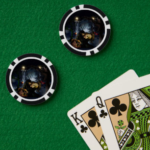 Lot De Jeton De Poker SlipperyJoe's éffrayant Halloween bois effrayants 