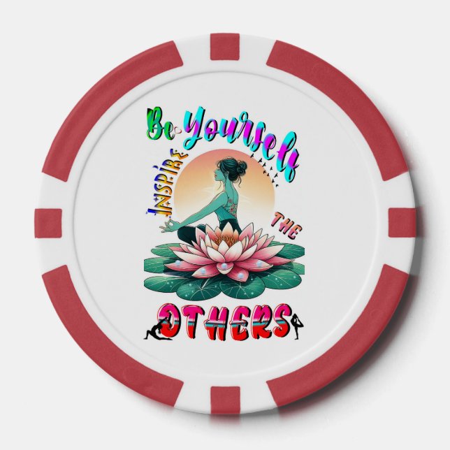 Lot De Jeton De Poker Soyez Vous-Même Inspirer Les Autres (Recto)