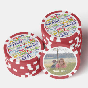 Lot De Jeton De Poker Spécial 100e fête d'anniversaire Monogramme person