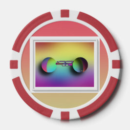 Lot De Jeton De Poker Spectacles colorés