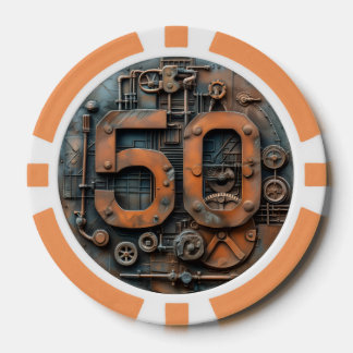 Lot De Jeton De Poker Steampunk $50 Poker Chip : Arcane Machina