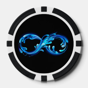 Lot De Jeton De Poker Symbole Infini d'Eau Claire et Froide