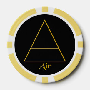 Lot De Jeton De Poker Symbole païen d'élément d'air de Falln