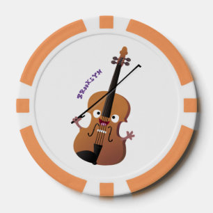 Lot De Jeton De Poker Sympa drôle violon personnage de dessin animé